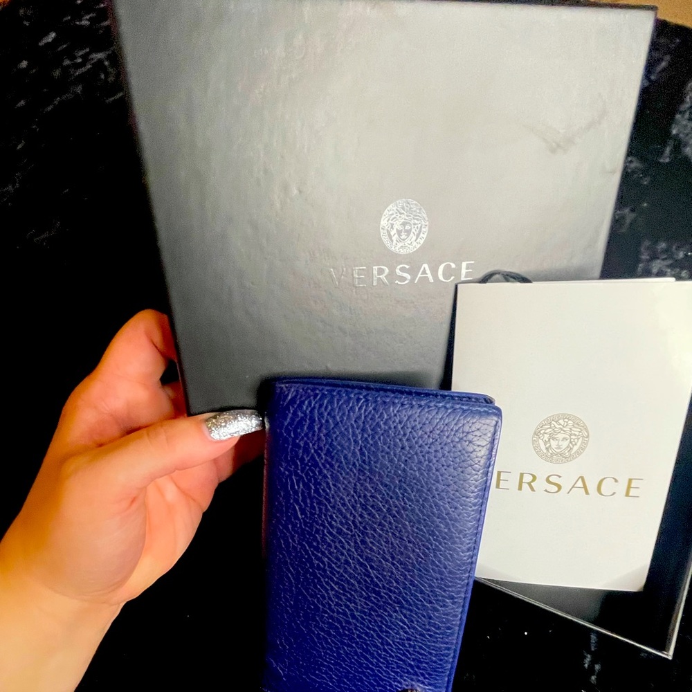COPY - Brand new Versace wallet- blue 2020 fall season